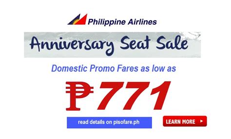 pal ticket promo|philippine airlines anniversary promo.